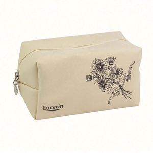Trousse de maquillage portable, trousse de toilette en cuir personnalisée pas chère, trousse à cosmétiques - Product Image 1