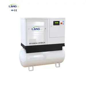 Langair kompresor udara sekrup gabungan, 15KW 20HP 2.2M3 78CFM dengan penerima mudah dipasang dan digunakan