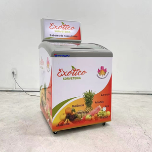 Refrigerador comercial con vitrina abierta, nevera para helados, congelador de inmersión, enfriador rápido - Product Image 1