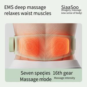 Masseur portable pour la taille et l'abdomen SIAASOO W3, ceinture de massage à impulsions, appareil pour les oncles, compresse chaude, chaleur pour le ventre - Product Image 2