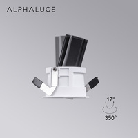ALPHALUCE Projecteur ajustable 7W Design Downlight étroit Encastré Intérieur Cob Plafonnier Led Spot