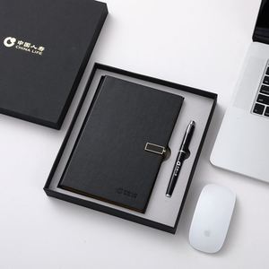 Set de Regalo Corporativo de Lujo con Logotipo Personalizado, Regalo para el Día del Maestro, Cuaderno A5 de PU + Caja para Tarjetas de Visita + Bolígrafo - Product Image 1