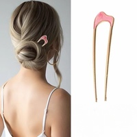 Accessoires d'épingles à cheveux en alliage de style chinois pour femmes Fourches à cheveux à la mode pour filles Beauté en métal et acétate