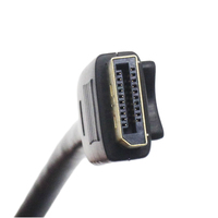 Personalizado de alta calidad negro 0,4 M Nylon trenzado DP 20P macho a DVI 24 + 5P hembra Cables de audio con alta velocidad de transferencia