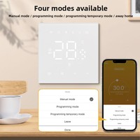 Tuya Thermostat intelligent chauffage au sol par eau barre de chaudière murale électrique panneau acrylique pour hôtels Wifi/Matter App Voice