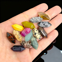 Pendentifs en cristal de quartz naturel à double terminaison, produits de guérison, pierres précieuses et cristaux pour la fabrication de bijoux