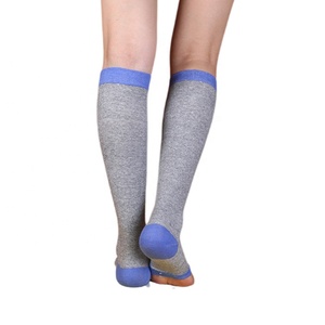 Calzini da Yoga con Logo personalizzato da <span class=keywords><strong>donna</strong></span> per palestra al coperto e Fitness al ginocchio - Product Image 3