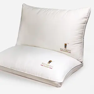 Competitive price high quality factory direct pillow 40*40S 100%cotton fabric microfiber filling