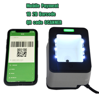 Escáner de Código de Barras para Supermercado, Lector de Códigos QR 2D USB de Escritorio para Pagos, HS-2001D