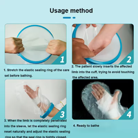 Couverture universelle de bandage imperméable pour bras de cheville Housse de protection en plâtre de bras de cheville en PVC