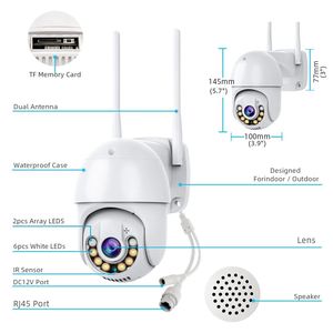 Icsee 4CH không dây ngoài trời an ninh CCTV Camera Kit với Auto con người theo dõi tầm nhìn ban đêm WIFI PTZ NVR IP nhà Hệ thống an ninh - Product Image 3