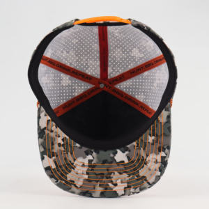 Sombrero <span class=keywords><strong>de</strong></span> golf <span class=keywords><strong>de</strong></span> ala plana con logotipo personalizado <span class=keywords><strong>de</strong></span> alta calidad BSCI con agujeros láser <span class=keywords><strong>de</strong></span> cabra perforados personalizados Logotipo <span class=keywords><strong>de</strong></span> PVC nueva moda sombrero Snapback - Product Image 3