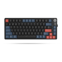 Avec écran TFT Bouton de volume remplaçable à chaud RGB Tri Mode Clavier de jeu mécanique rechargeable sans fil + filaire + BT