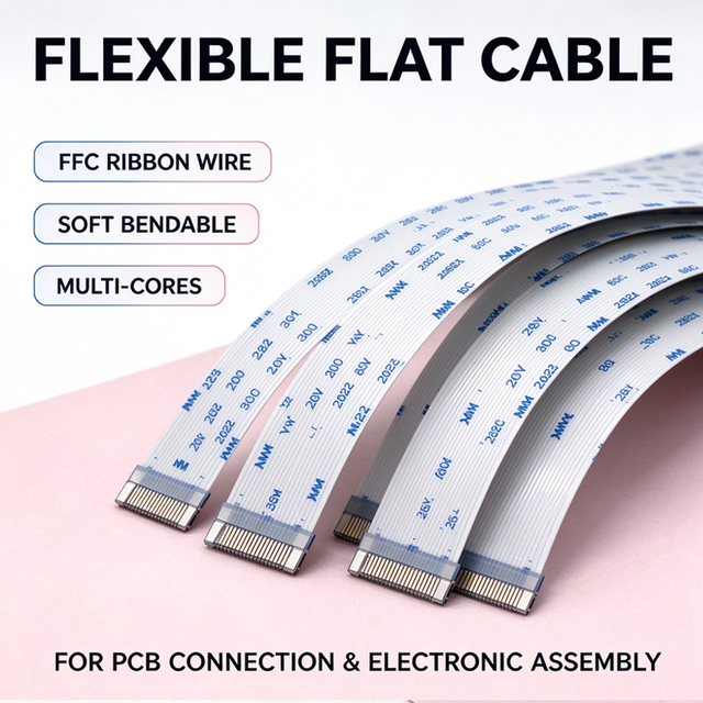 FFC Flexible Flat Cable AWM20624 Flexible Ribbon Cable for LCD Display Printer Laptop Electronic Equipment