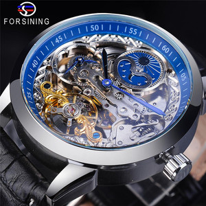 Forsining Moon Phase-reloj impermeable para hombre, automático, mecánico, venta al por mayor, <span class=keywords><strong>2021</strong></span> - Product Image 2