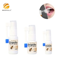 BEEHALL Rafraîchit l'haleine, apaise les maux de gorge, maintient l'hygiène buccale, spray à la propolis d'abeille sans alcool
