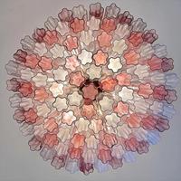 Lustre moderne en verre de Murano AB pour plafond haut, luxe, style américain, pour hall d'entrée, grand escalier, couleur personnalisée