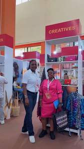 Ropa Africana Ecológica para Mujer, Marca Kwuburi, Dashiki, Fibra de Cuero, Logotipo, Cierre de Hebilla, Etiqueta Magnética, Remache, Cadena, Bordado - Product Image 5