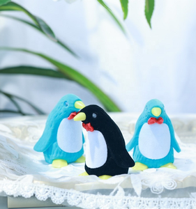 YUANQI Cute Solid Velvet <strong>Penguin</strong> Shape Bow Tie Installation Embossed Printing Children's Day Gifting <strong>Jewelry</strong> Packaging <strong>Box</strong> - Product Image 3