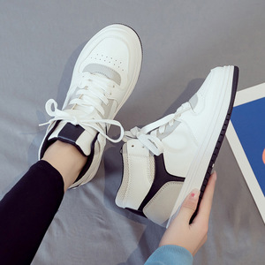 Stivaletti Casual da <span class=keywords><strong>Donna</strong></span> di Alta Qualità 2022, Nuovo Stile Versatile, Scarpe Sportive Casual Nere - Product Image 1