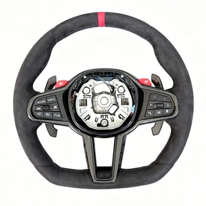 BMW F E M <span class=keywords><strong>X</strong></span> G Serisi F02 F8x F12 F13 G29 G31 G38 G60 G82 için Özel Araba Mikrofiber Spor Yarış Direksiyonu - Product Image 1