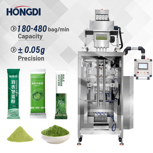 เครื่องบรรจุผงอัตโนมัติ 4 ช่อง พร้อมฟังก์ชั่นห่อและบรรจุ สำหรับเครื่องดื่มและผงโปรตีน - Product Image 1