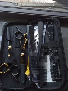 Ciseaux de coiffure 2026 AQIABI 6'' – Ciseaux de coupe et d'éclaircissement pour barbier, avec peignes C1001 - Product Image 6
