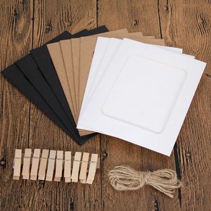 10 Pezzi Cornice Portafoto Fai-da-Te in Legno, Clip <span class=keywords><strong>per</strong></span> Carta, Decorazione da Parete <span class=keywords><strong>per</strong></span> Matrimoni, Feste di <span class=keywords><strong>Laurea</strong></span>, Accessori <span class=keywords><strong>per</strong></span> Photo Booth - Product Image 6