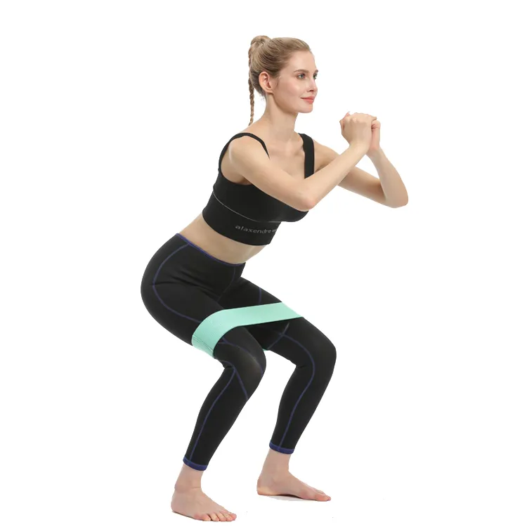 Logo personalizzato Hip Number Body building Professional Fitness Yoga fasce per esercizi fascia di resistenza