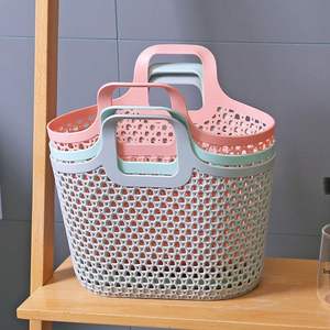 Cesta de Almacenamiento Multiusos Grande, Organizador de Oficina Portátil, Materiales de Plástico y Hierro, Precio Económico, para Verduras, Juguetes y Hogar - Product Image 2