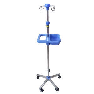 Soporte de Suero Ajustable de Acero Inoxidable, Móvil, de Pie, para Uso Hospitalario, Ambulatorio y Doméstico - Product Image 4
