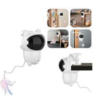 3 en 1 Jouet laser interactif motorisé pour chats d'intérieur, chaton, chaton, chat, rechargeable par USB