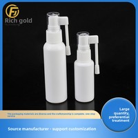 360 degrés rotatif fine brume nez pompe de nettoyage pulvérisateur bouteille 30/60ml blanc éléphant tronc conception quantité minimale de commande 100 pièces