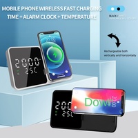 Nouvelle Horloge Réveil XYC 15W 2024 avec Support Téléphone à Recharge Sans Fil, Charge Rapide et Thermomètre XYC20251211