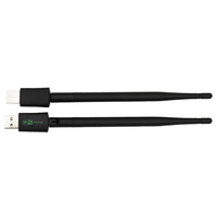 Receptor de TV Satelital Cline de 7 Líneas, Tarjeta de Red Inalámbrica USB de 150 Mbps, Antena Externa sin Controladores, para Europa, Polonia, Alemania, Reino Unido