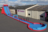 Toboggan aquatique gonflable extra-long en PVC pour l'extérieur, pour la maison, l'école, les enfants et les adultes, château gonflable