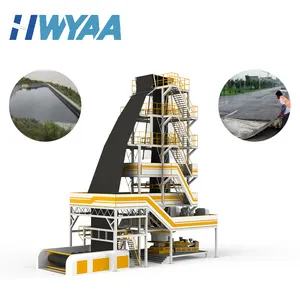 HWYAA Three Layers Co-extrusion Sewage And Waste Treatment Plants Geomembrane Production Line Film Extrusion Machine