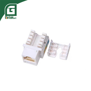 Connecteur réseau LAN Keystone femelle RJ45 GETEKnet OEM ODM UTP CAT6 CAT6A 23AWG PC 110 Type avec <span class=keywords><strong>T568A</strong></span>/B pour plaque frontale - Product Image 2