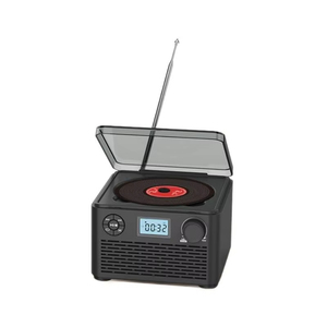 Factory Retro Portable <b>CD</b> Player Desktop Vintage <b>CD</b> Player With Transparent Cover FM Radio Built In Dual 2W Speaker BT USB TF - Product Image 6