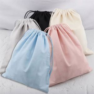Bolsas de Algodón Resistentes con Cordón, Diseño de Letras, Tamaño Personalizable, para Uso Diario, Viajes, Regalos, Compras, Actividades al Aire Libre - Product Image 3