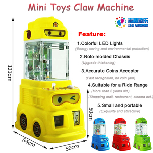 Super Fire Truck Mini Claw Doll Machine Portable Kids Claw Crane Toy Máquina <span class=keywords><strong>de</strong></span> juego para pequeñas empresas - Product Image 5