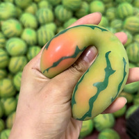 Jouet anti-stress ultime en caoutchouc changeant de couleur, motif pastèque, blague peau de banane, à rebond lent, pour réduire la pression, 14 ans et plus