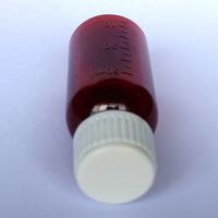 Bouteille en plastique PET liquide oral de 50ML pour sirop de jus d'eau avec pompe de pulvérisation à bouchon à vis CRC fabricant en gros