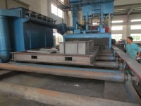 Machine de sablage à rouleaux automatique pour tôles d'acier, poutres en H et surfaces de tuyaux en acier
