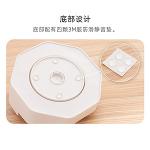 Rotating Desktop Makeup Organizer 360 Degree <b>Round</b> Plastic Storage For Cosmetic <b>Brushes</b> And Stationery - Product Image 4