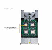 High Quality 2U Liquid Cooled System Server AS-2145GH-TNMR-LCC windows Server Max 760W TDP CPUs Rack Server