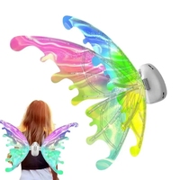 Ailes de papillon avec musique lumineuse, ailes d'elfe électriques, ailes d'ange lumineuses, accessoire de déguisement pour Halloween, fête d'anniversaire pour filles, décoration