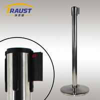 Traust ensemble personnalisé 10 pieds contrôle de la foule gestionnaire de file d'attente support rétractable ceinture poteau poteau barrières stanchion