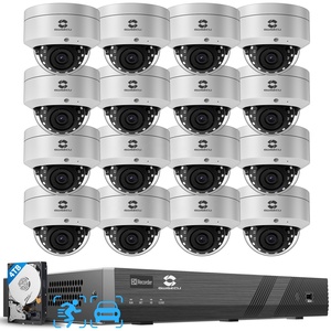 <span class=keywords><strong>Système</strong></span> <span class=keywords><strong>de</strong></span> caméra CCTV NVR 4K 16 canaux GWSECU avec disque dur 4 To, 16x 8MP PoE, IA, audio extérieur, vision nocturne, surveillance commerciale DIY - Product Image 1