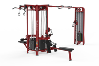 Machine de fitness multi-jungle commerciale à 4 stations, multifonctionnelle, 5 stations, multi-jungle à 5 colonnes, à vendre